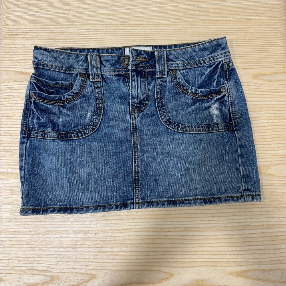 Denim Mini Skirt